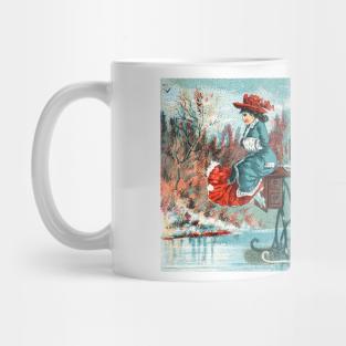 1875 Ice Skating the new Sewing Machine home Mug